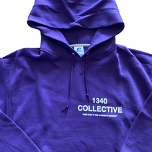 Load image into Gallery viewer, 1340 on RUSSELL PURPLE - HAND SCREEN PRINTED HOODIE