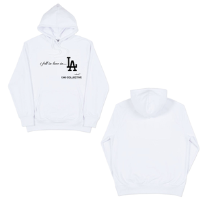 1340 FELL IN LOVE IN LA WHITE - HOODIE (bfcm 2023)