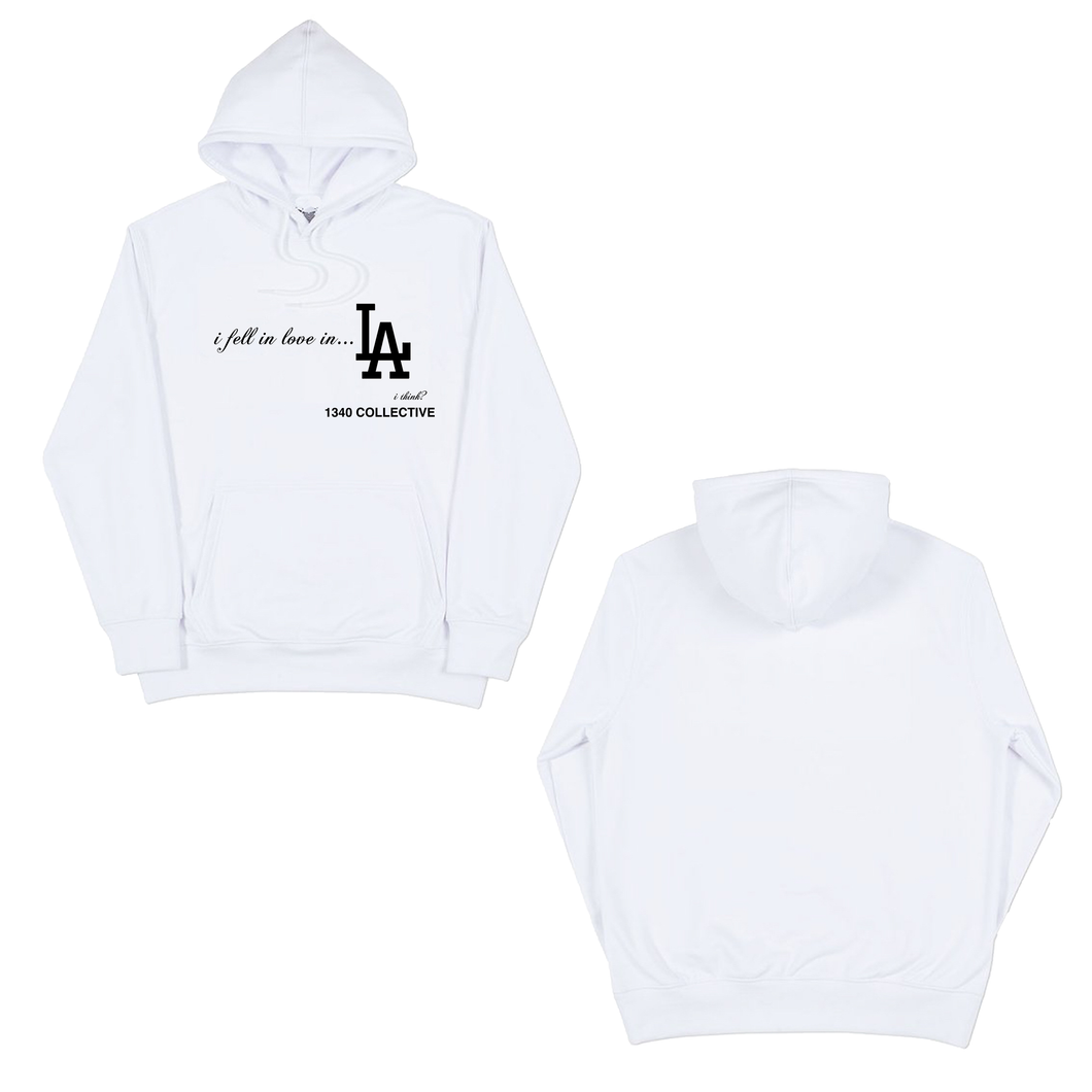 1340 FELL IN LOVE IN LA WHITE - HOODIE (bfcm 2023)