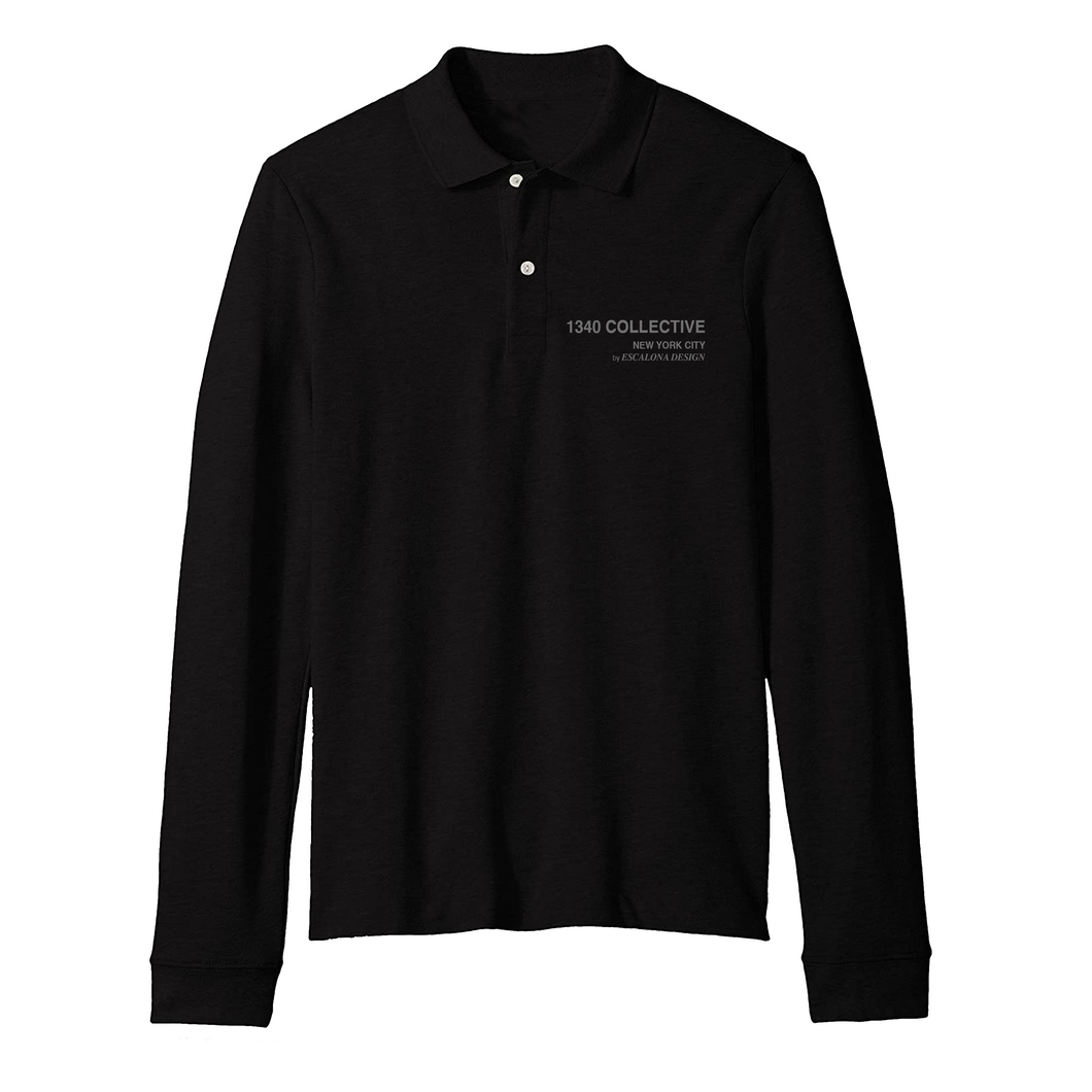 1340 EMBROIDERED LONG SLEEVE POLO
