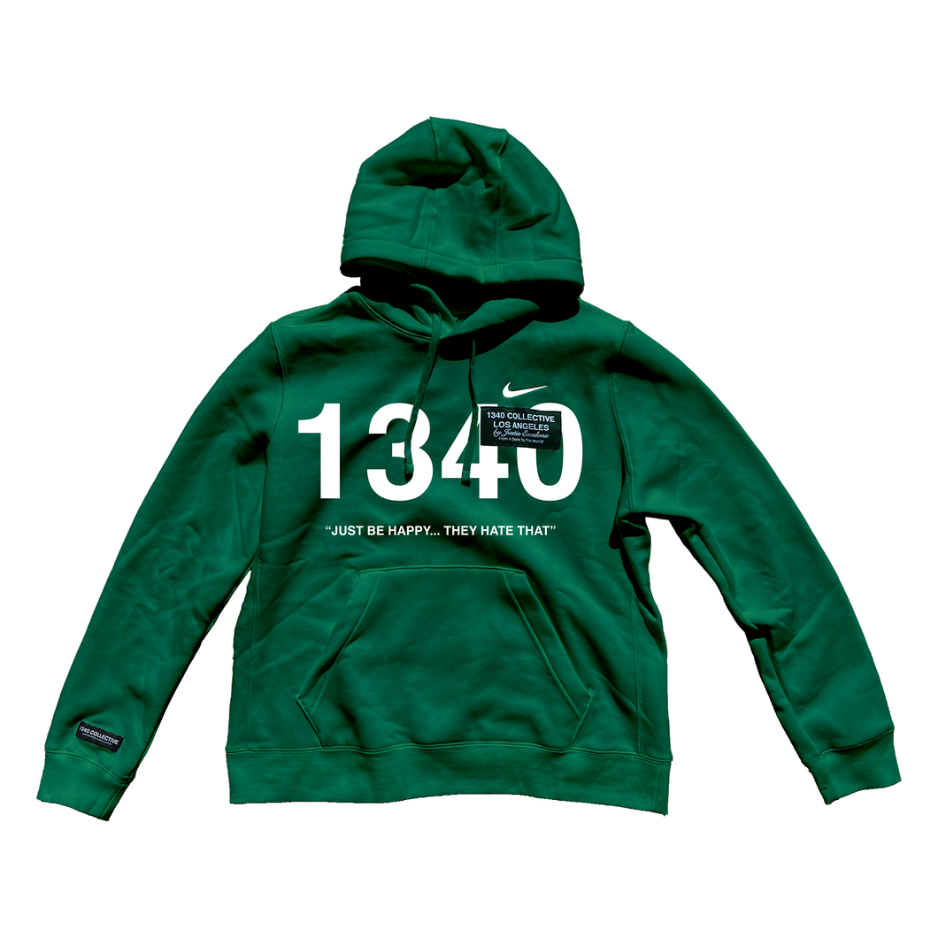 1340 JUST BE HAPPY NIKE HOODIE black friday 2022 1340
