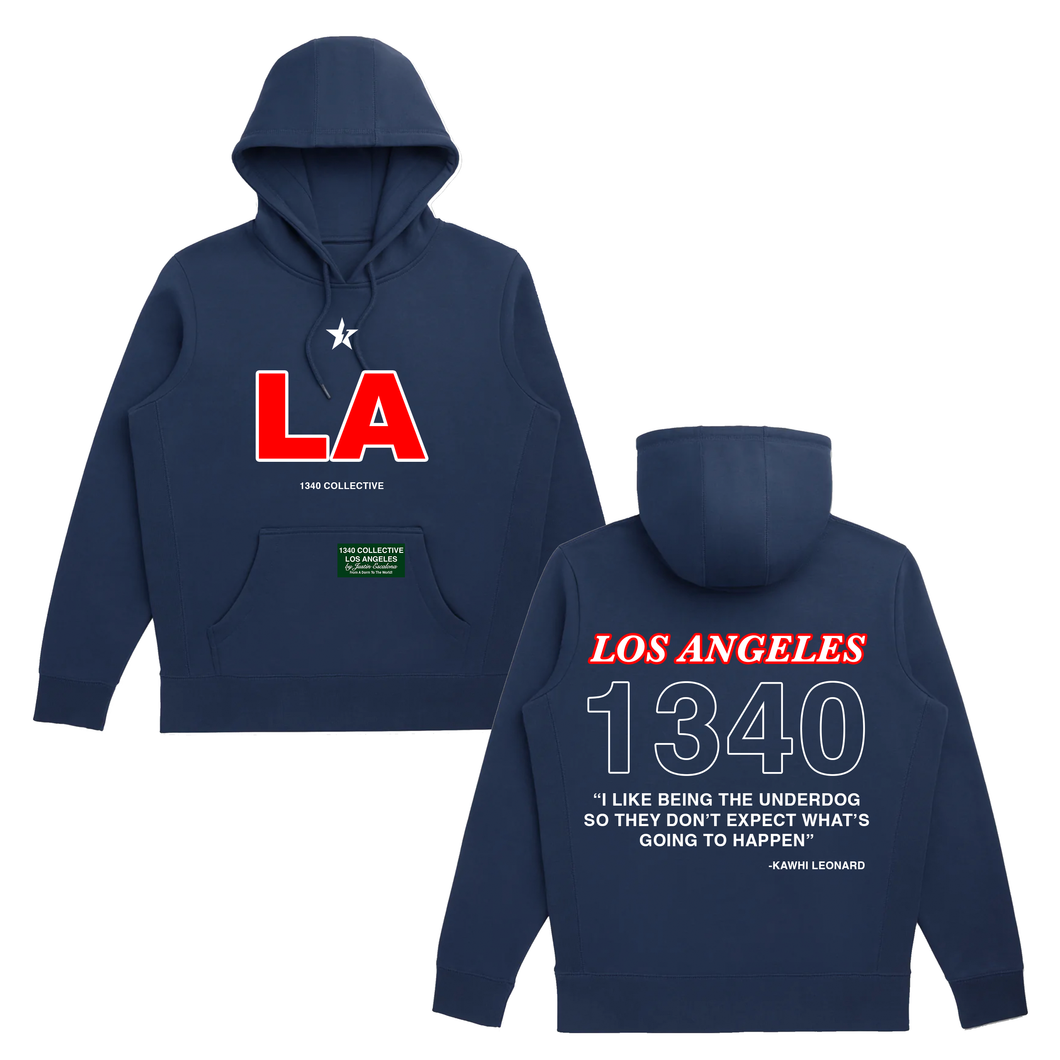 1340 LOS ANGELES RED - HOODIE