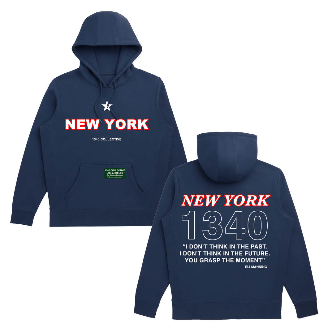 1340 NEW YORK RED - HOODIE
