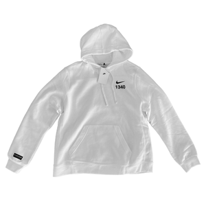 1340 DREAMS COME TRUE on Nike HOODIE WHITE 1340 COLLECTIVE CO