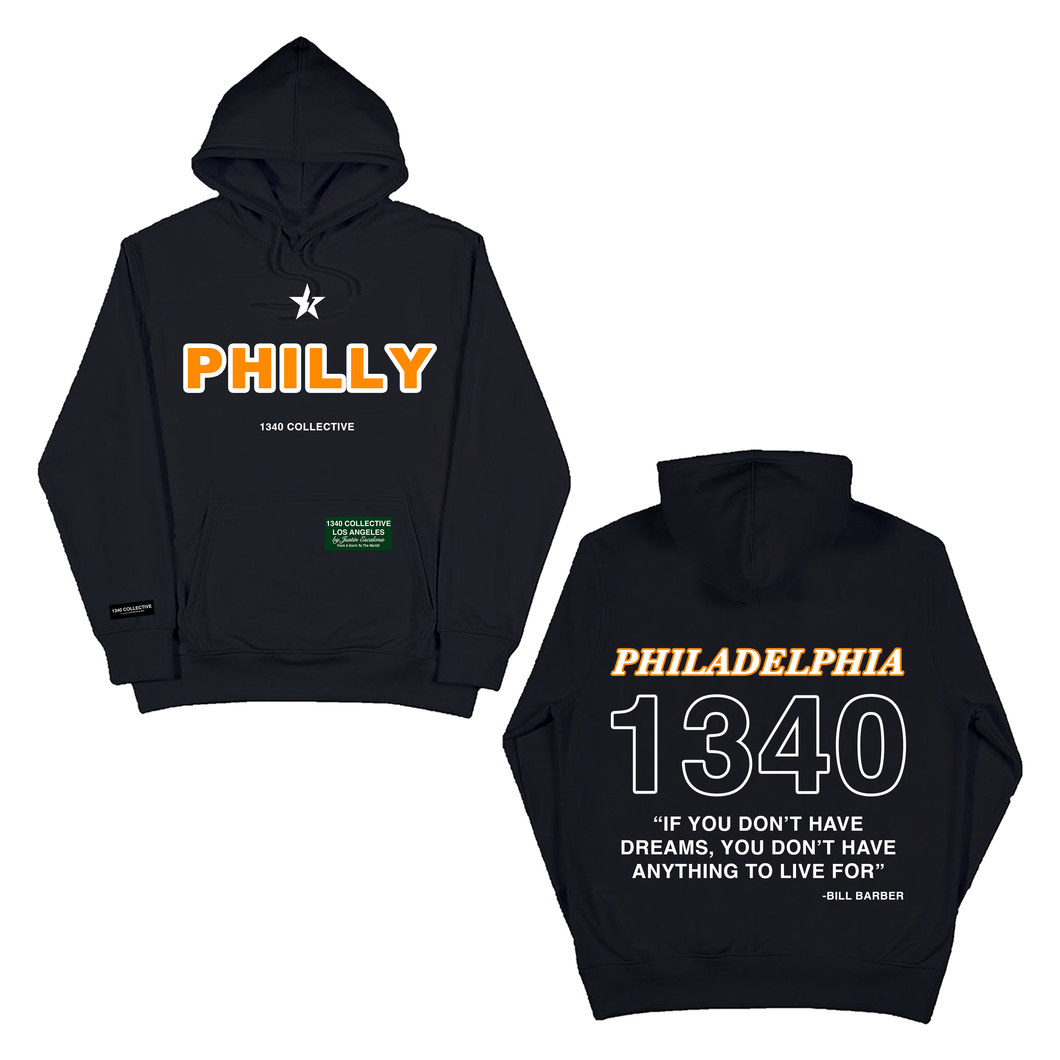 1340 PHILADELPHIA ORANGE - HOODIE