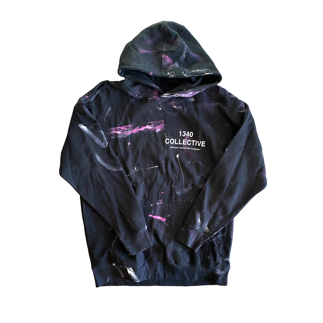 1340 PINK PAINT HOODIE - 1/1 (L)