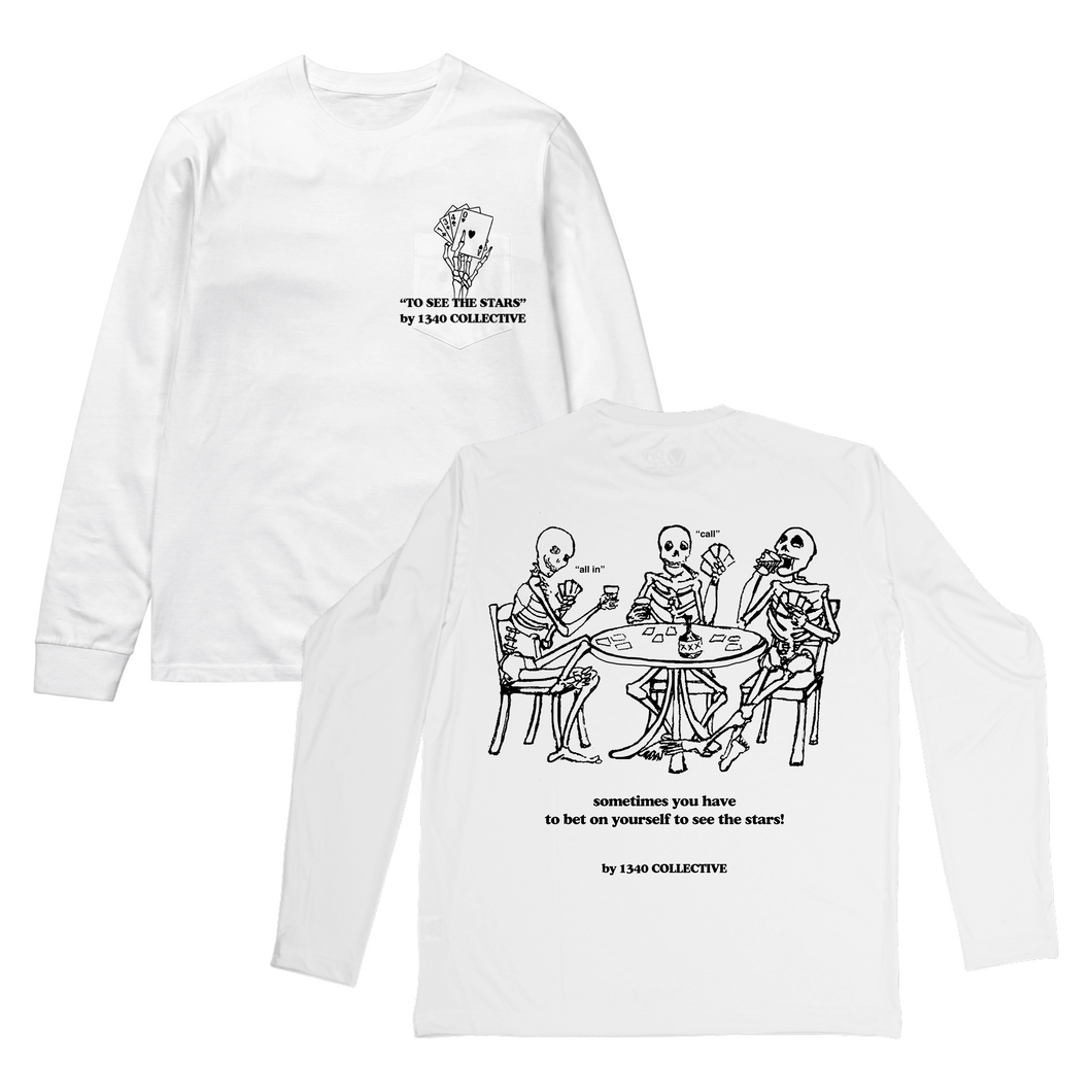 1340 POKER SKELETONS - LONG SLEEVE