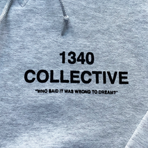 1340 on RUSSELL - HAND SCREEN PRINTED HOODIE