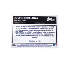Load image into Gallery viewer, 1340 Topps Bowman - Justin Escalona x/100
