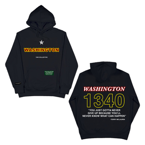 1340 WASHINGTON RED - HOODIE