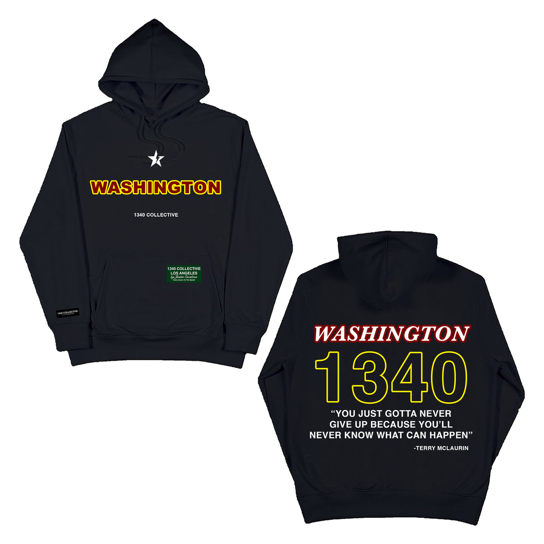 1340 WASHINGTON RED - HOODIE
