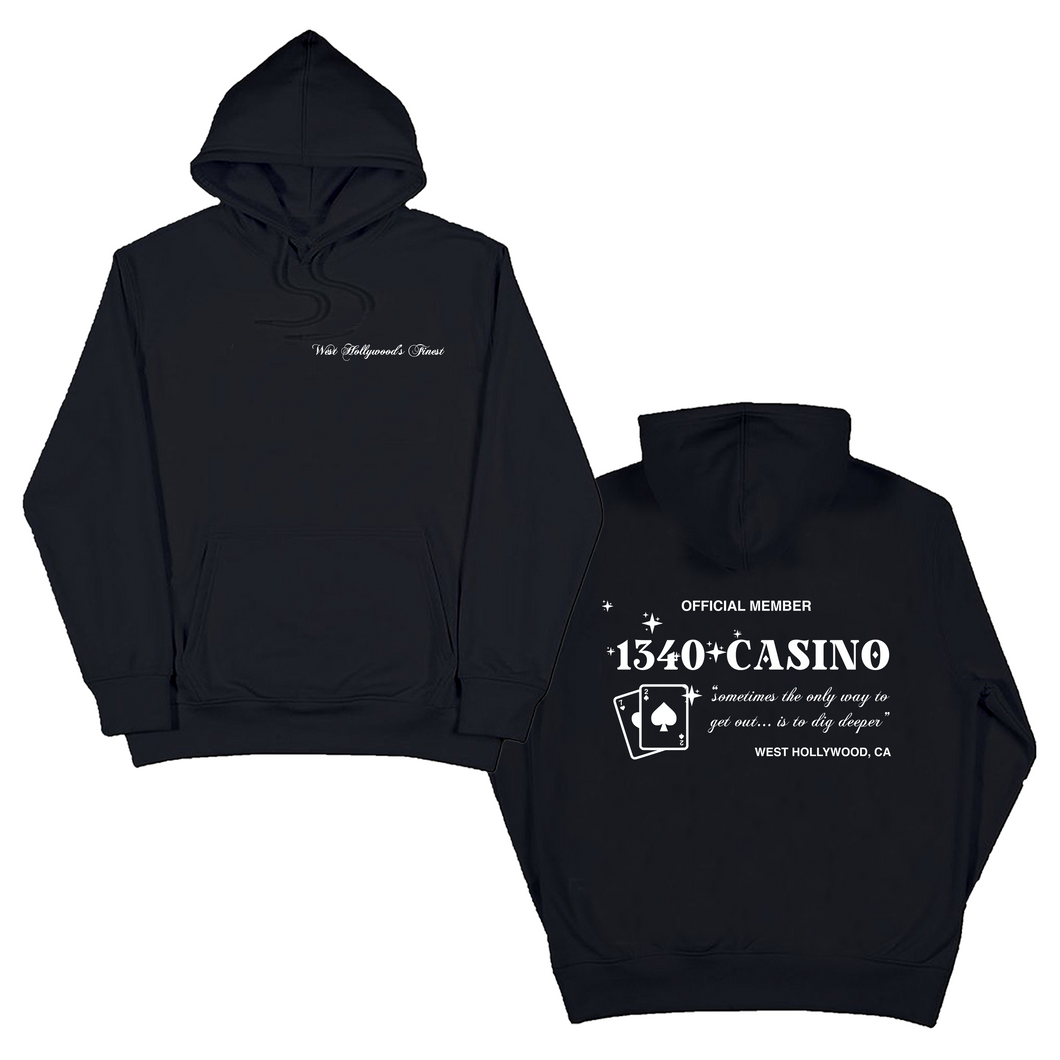 1340 CASINO EMBROIDERED - HOODIE