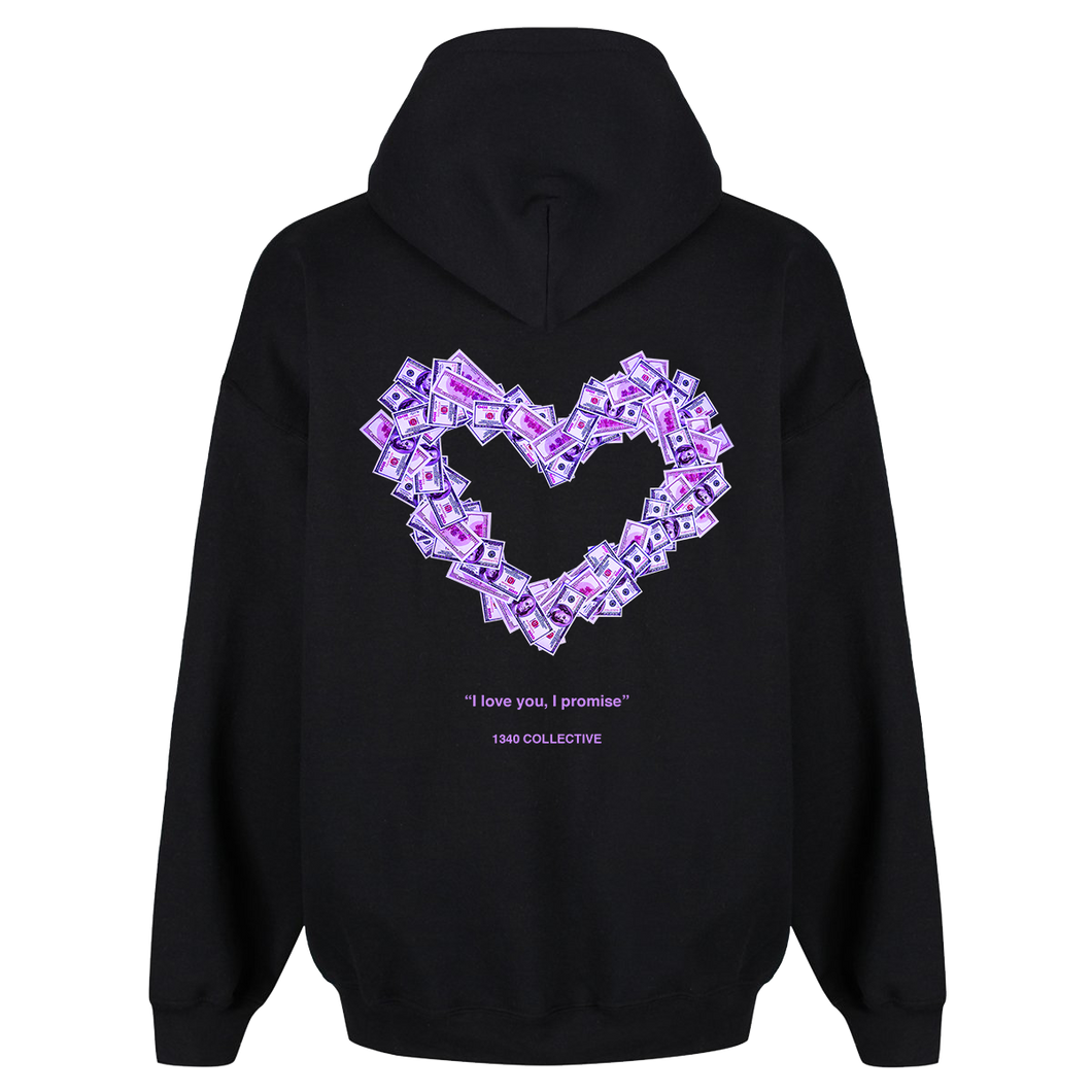 1340 LOVE VS MONEY HOODIE