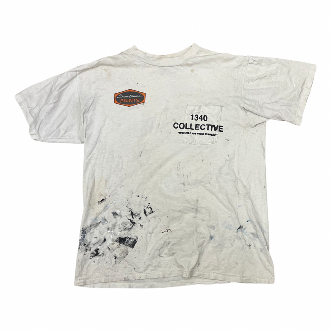 1340 DUNN EDWARDS - 1/1 HAND PRINTED TSHIRT (black friday 2022)
