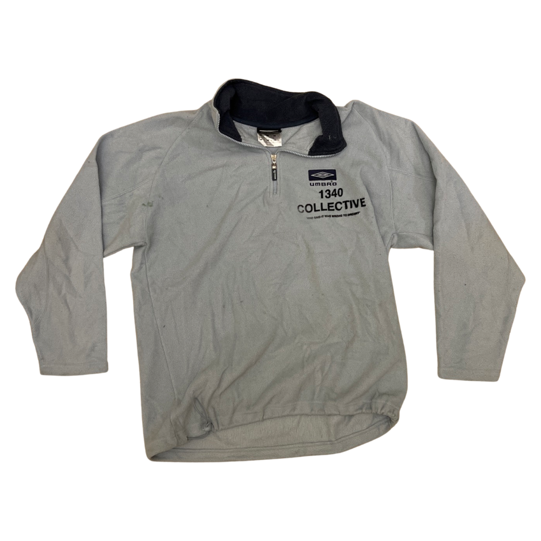 1340 UMBORO - 1/1 HAND PRINTED QUARTER ZIP FLEECE (black friday 2022)
