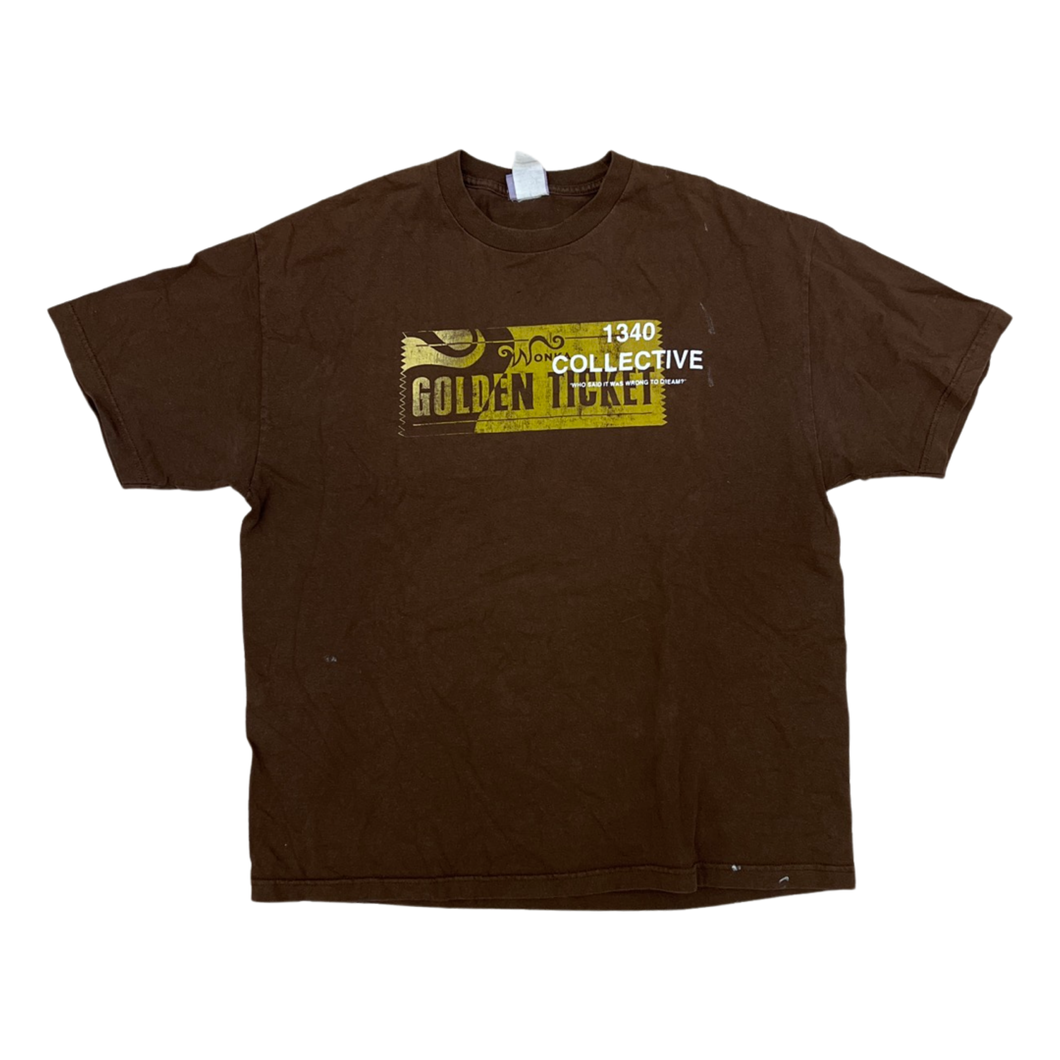 1340 WILLY WONKA - 1/1 HAND PRINTED TSHIRT (black friday 2022)
