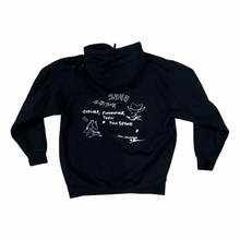 Load image into Gallery viewer, 1340 DOODLE - HAND SCREEN PRINTED HOODIE (black friday 2022)
