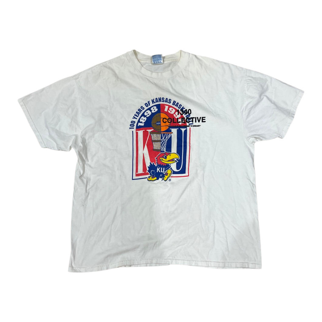 1340 KANSAS BASKETBALL - 1/1 HAND SCREEN PRINTED TSHIRT (black friday 2022)
