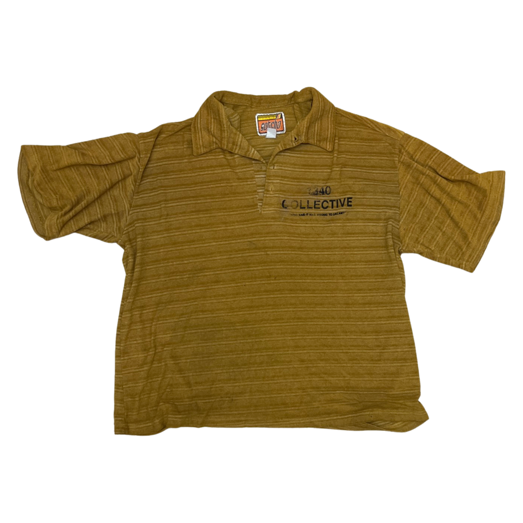 1340 YELLOW - 1/1 HAND PRINTED POLO (black friday 2022)