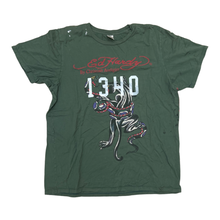 Load image into Gallery viewer, 1340 ED HARDY - 1/1 HAND PRINTED TSHIRT (black friday 2022)
