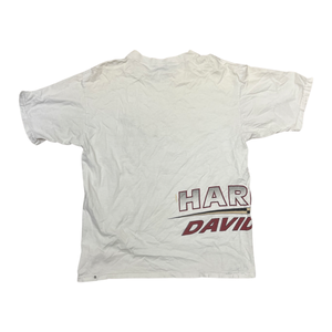 1340 HARLEY DAVIDSON WHITE - 1/1 HAND PRINTED TSHIRT (black friday 2022)