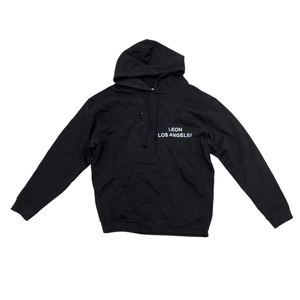 1340 LEON - HAND PRINTED HOODIE (black friday 2022)