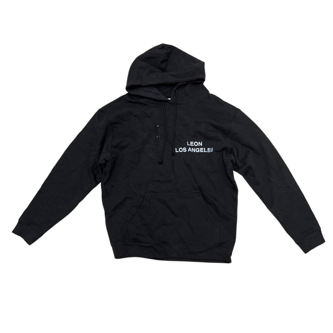 1340 LEON - HAND PRINTED HOODIE (black friday 2022)
