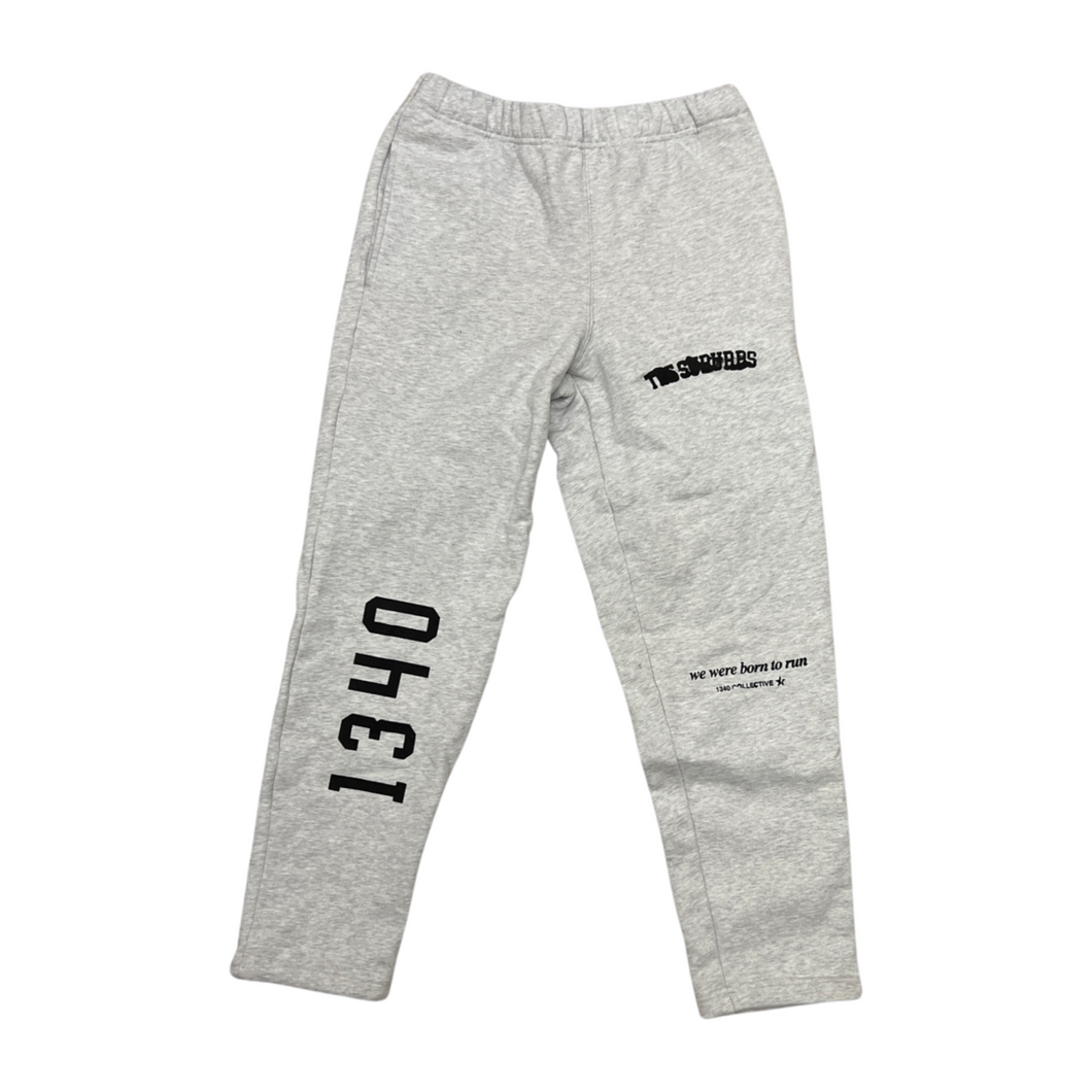 1340 SUBURBS - HAND PRINTED SWEATPANTS (black friday 2022)