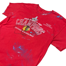 Load image into Gallery viewer, 1340 BLACKHAWKS - 1/1 HAND PAINTED TSHIRT - LARGE
