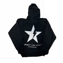 Load image into Gallery viewer, 1340 Black Hoodie with Star Logo - Dreams Come True
