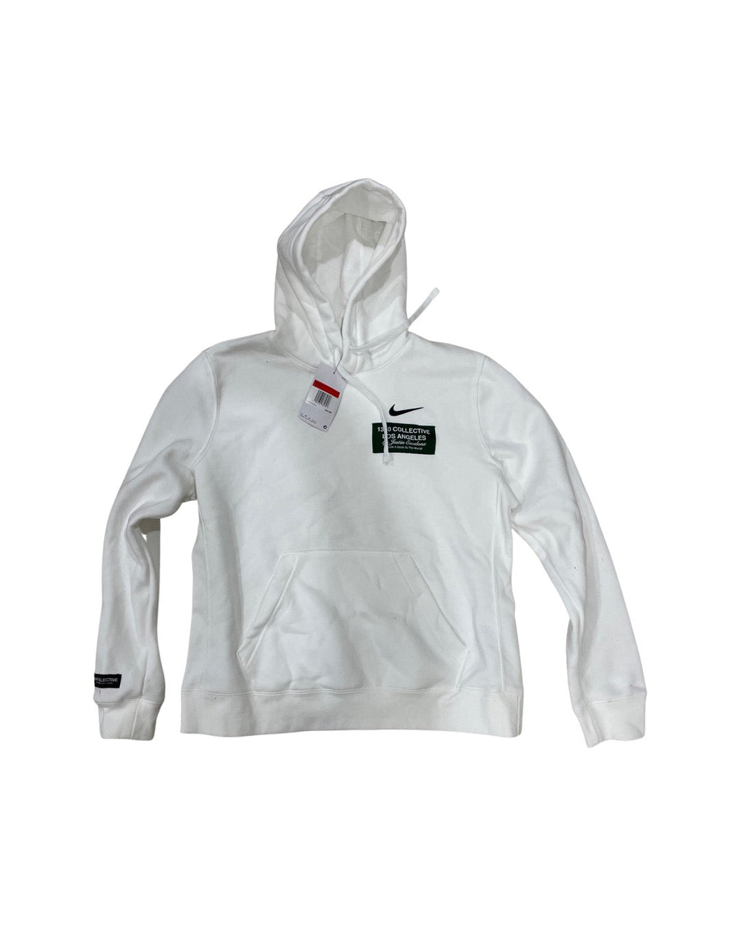 1340 PATCH - WHITE NIKE HOODIE (black friday 2022) Womens Large fits Men's Small