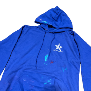 1340 BLUE - 1/1 HANDPAINTED HOODIE
