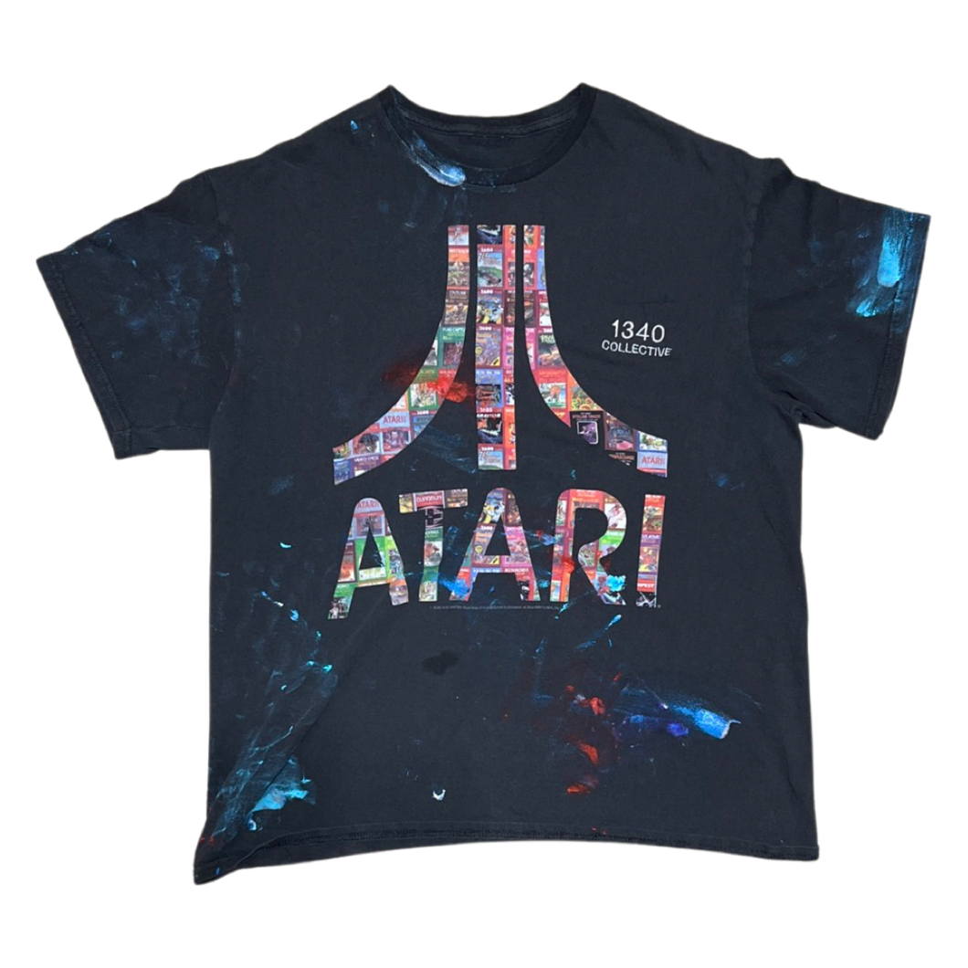 1340 ATARI - 1/1 HAND PAINTED TSHIRT - LARGE