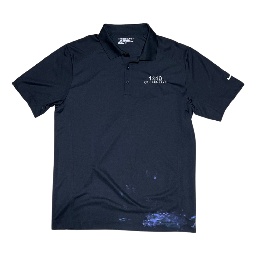 1340 NIKE POLO - 1/1 HAND PAINTED POLO - MEDIUM