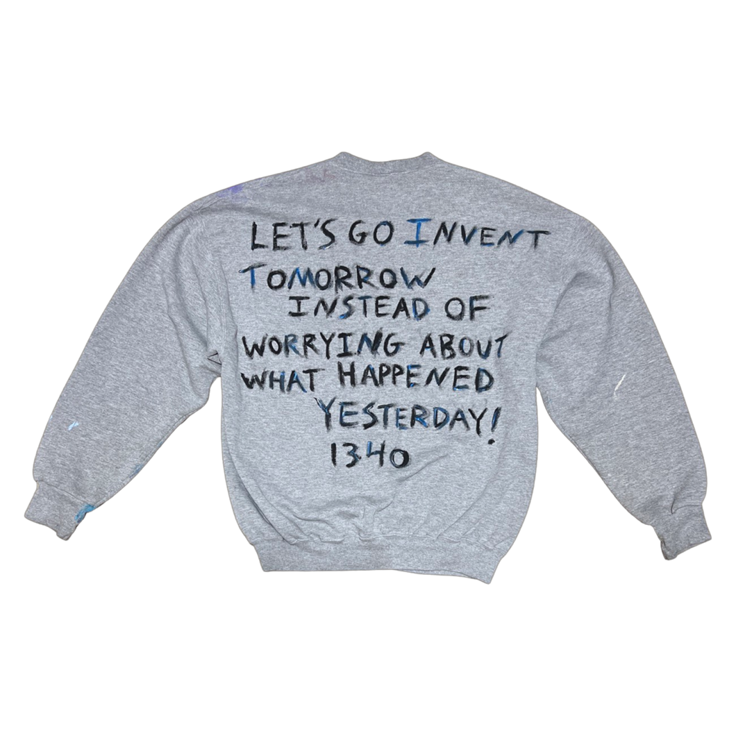 1340 RUSSEL - 1/1 HAND PAINTED CREWNECK