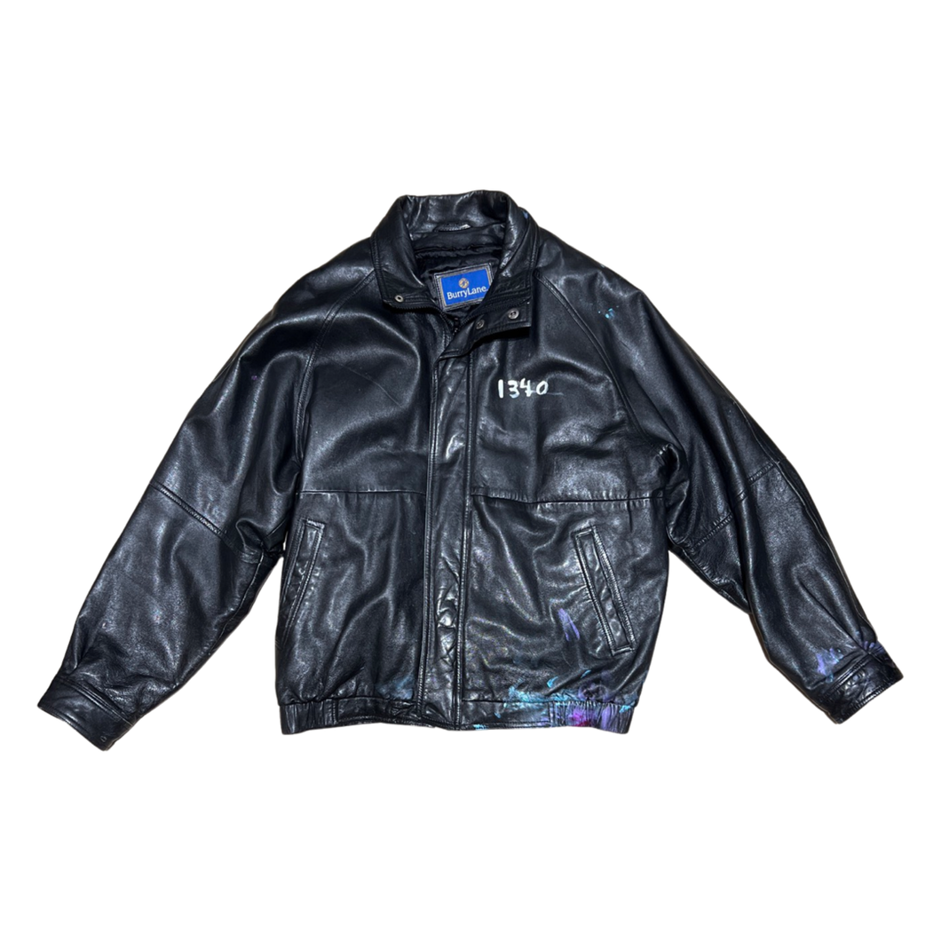 1340 LEATHER JACKET - 1/1 HAND PAINTED